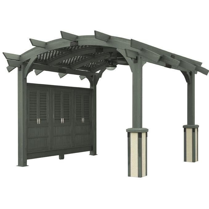 Outdoor GreatRoom Company Sonoma 14 X 14 Arched Douglas Fir Pergola
