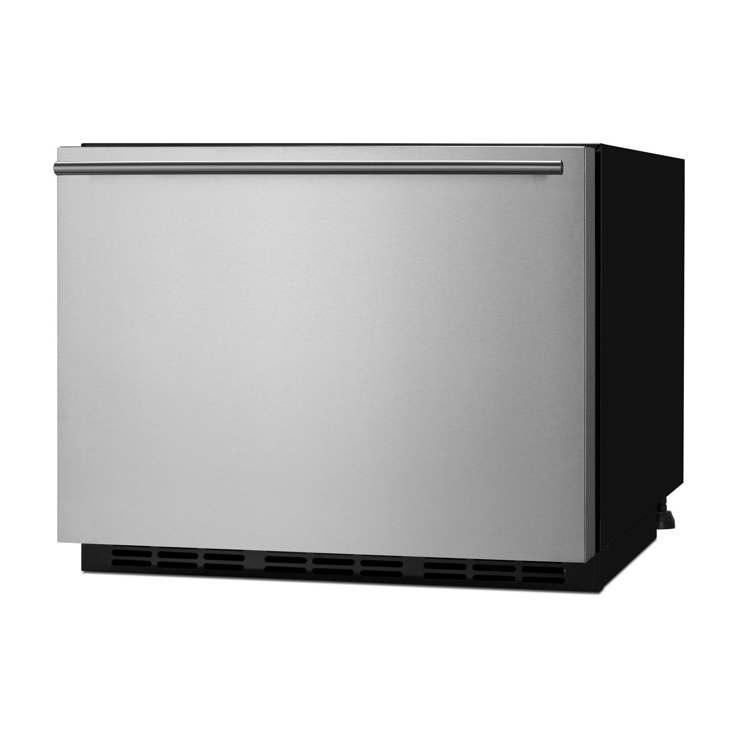 Summit FF1DSS Commercial 21 1/2-Inch 1.6 Cu. Ft. Built-In Drawer Refrigerator - Angled thumbnail