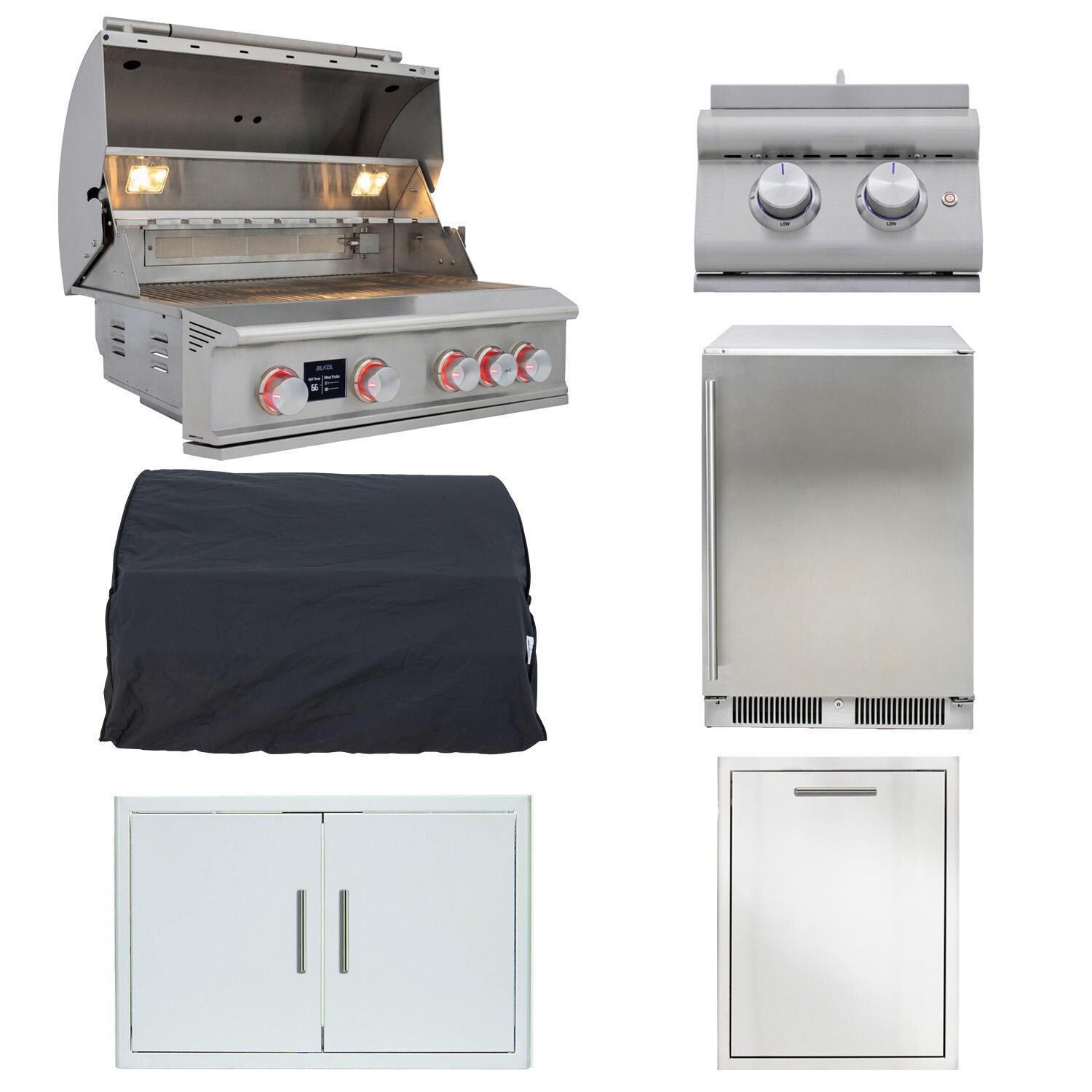 Blaze LTE PRO 6-Piece 32-Inch Natural Gas Outdoor Kitchen Package - White Background thumbnail