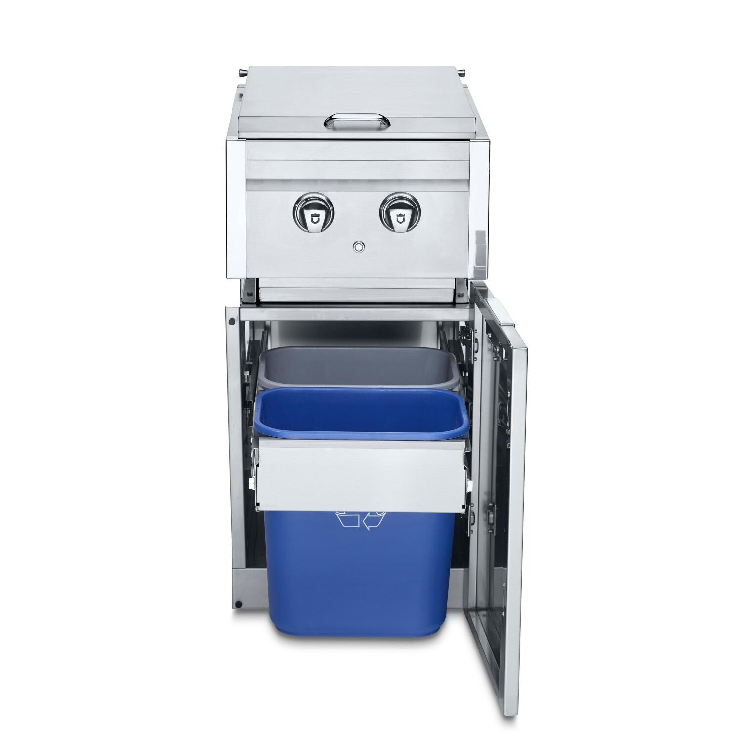 Crown Verity ICM-SB-SIBULK-GH Infinite Series 18-Inch Stainless Steel Cabinet Module with Propane Dual Side Burner & Garbage Bin Holder (Bulk Tanks Only) thumbnail