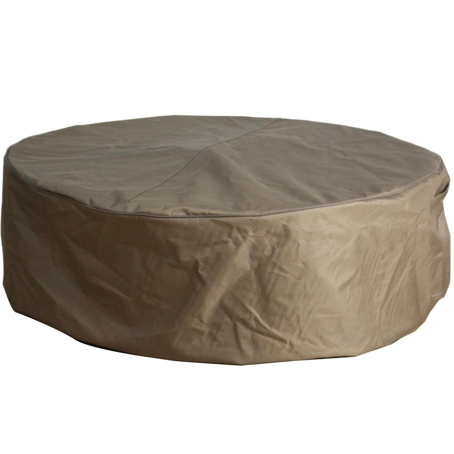 Columbia OFG105-NG 42-Inch Hexagon Natural Gas Fire Pit Table by Elementi - Fire Table Cover - White Background thumbnail