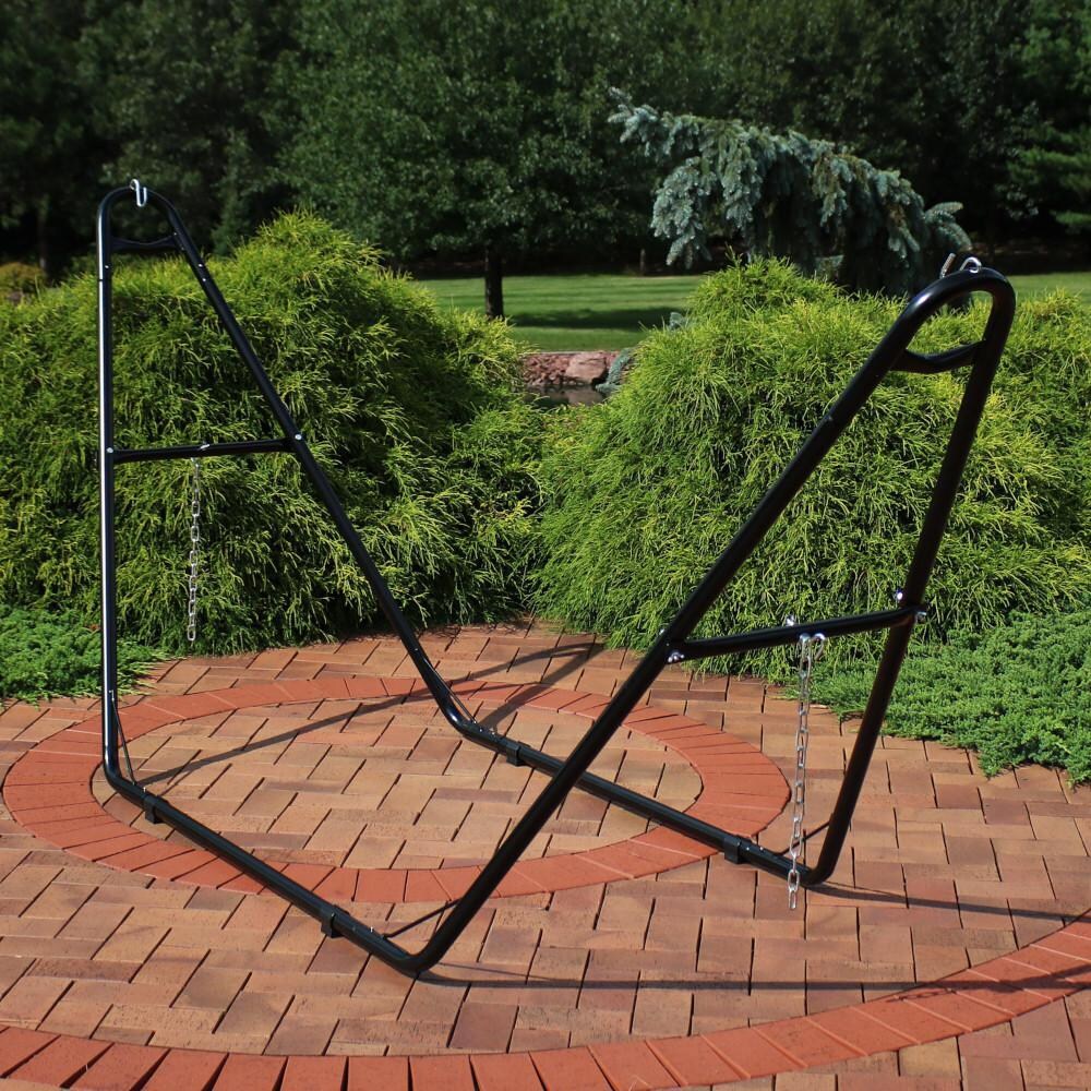 Ultimate Patio Steel Universal Multi-Use Hammock Stand - Black - Lifestyle thumbnail