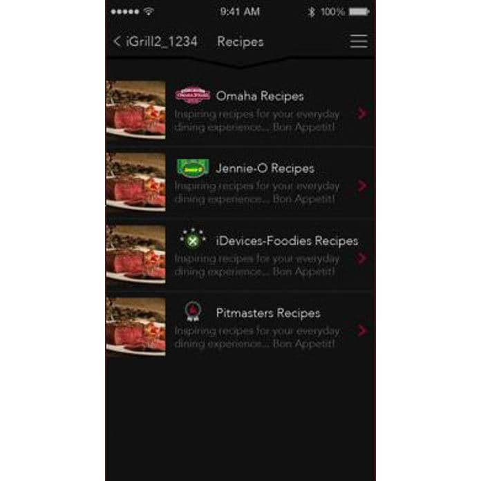 Weber 7203 iGrill 2 Wireless Bluetooth Grill Thermometer App - Exclusive Recipes thumbnail