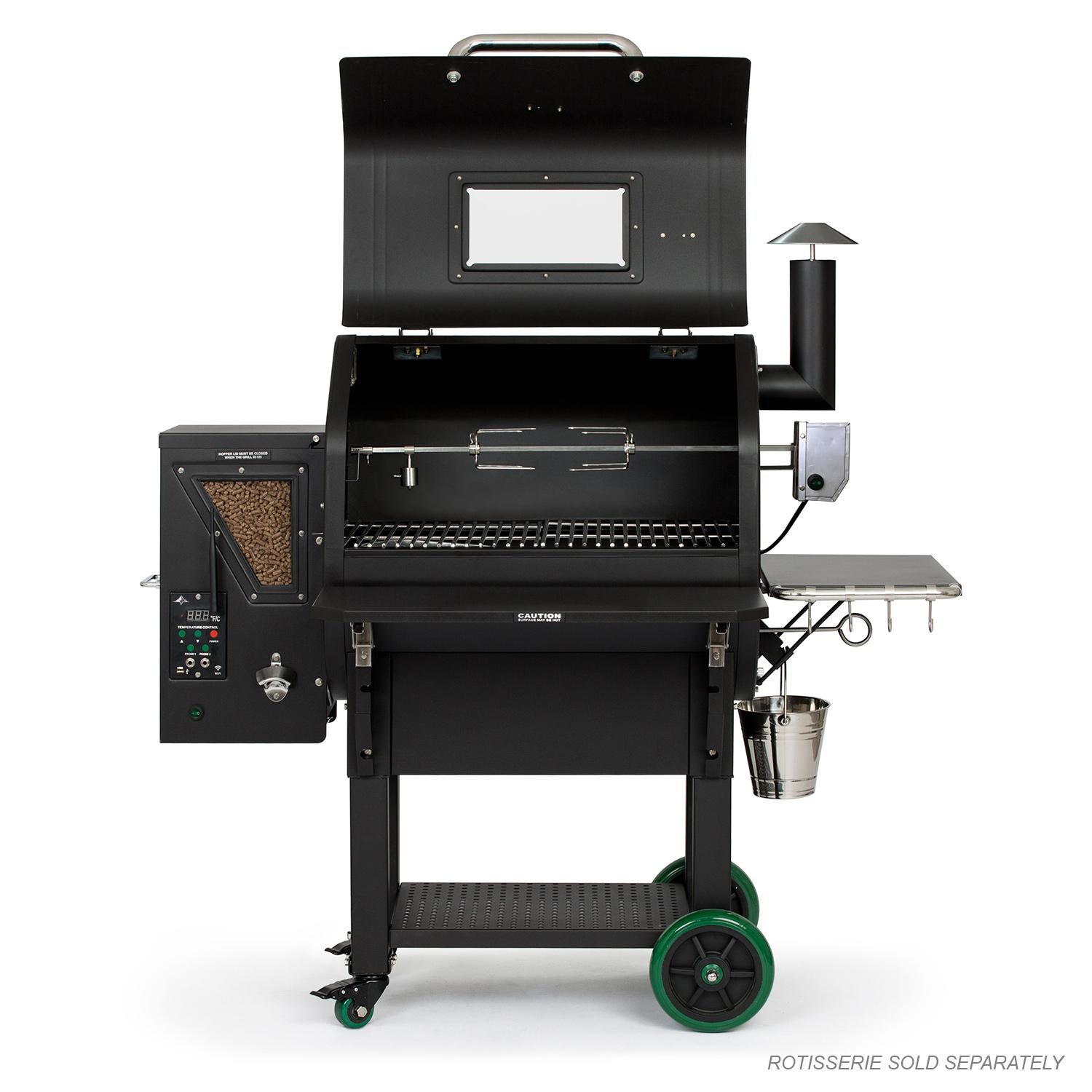 Green Mountain Grills GMG-6038 Rotisserie Kit For Ledge & Daniel Boone Grills - Installed in Ledge Grill thumbnail
