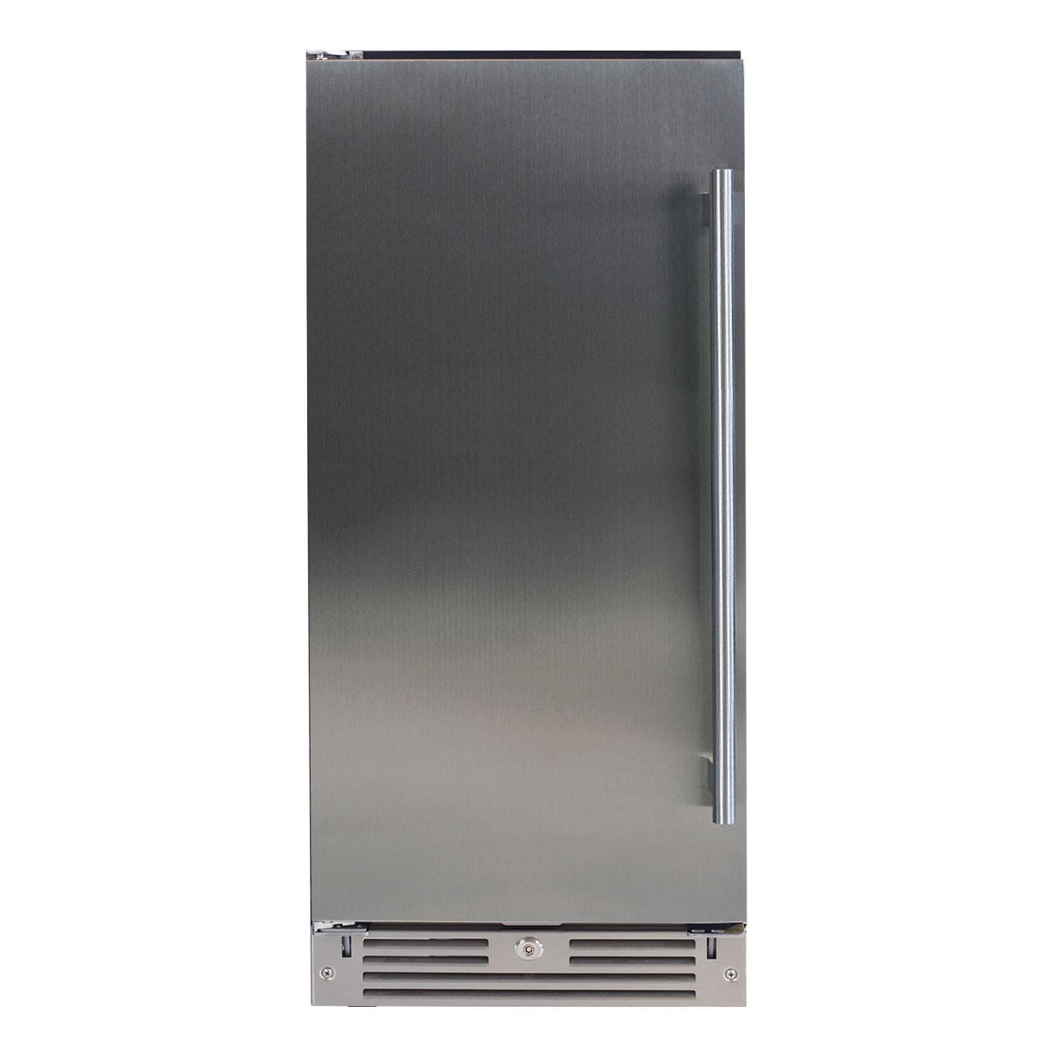 XO Appliance XOU15ORSL 15-Inch 3.0 Cu. Ft. Stainless Steel Refrigerator - Left Hinge - White Background thumbnail