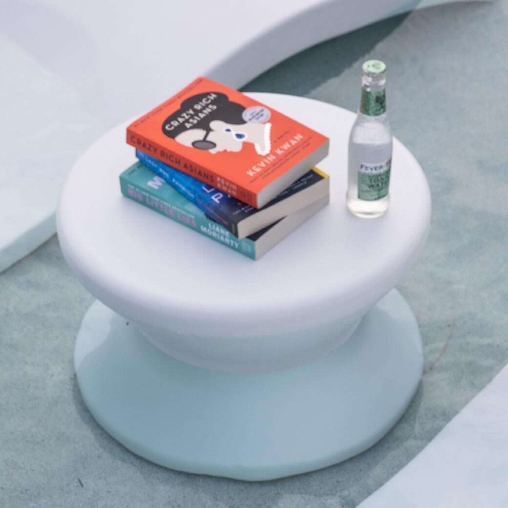 Ledge Lounger Signature Side Table - White - Lifestyle thumbnail