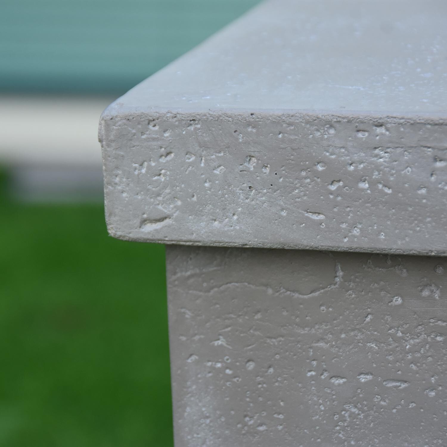 Elementi ONB01-105LG Light Gray Square Tank Cover W/ Removable Lid - Close-Up thumbnail