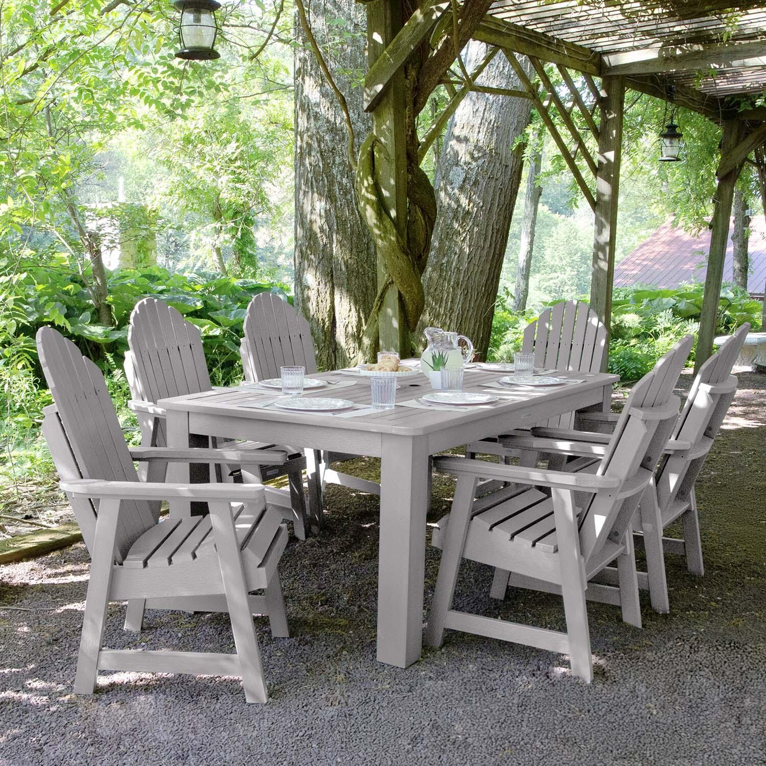Dream Bay 7 Pc Rectangular Dining Set in Harbor Gray By Lakeview Outdoor Designs - Lifestyle thumbnail