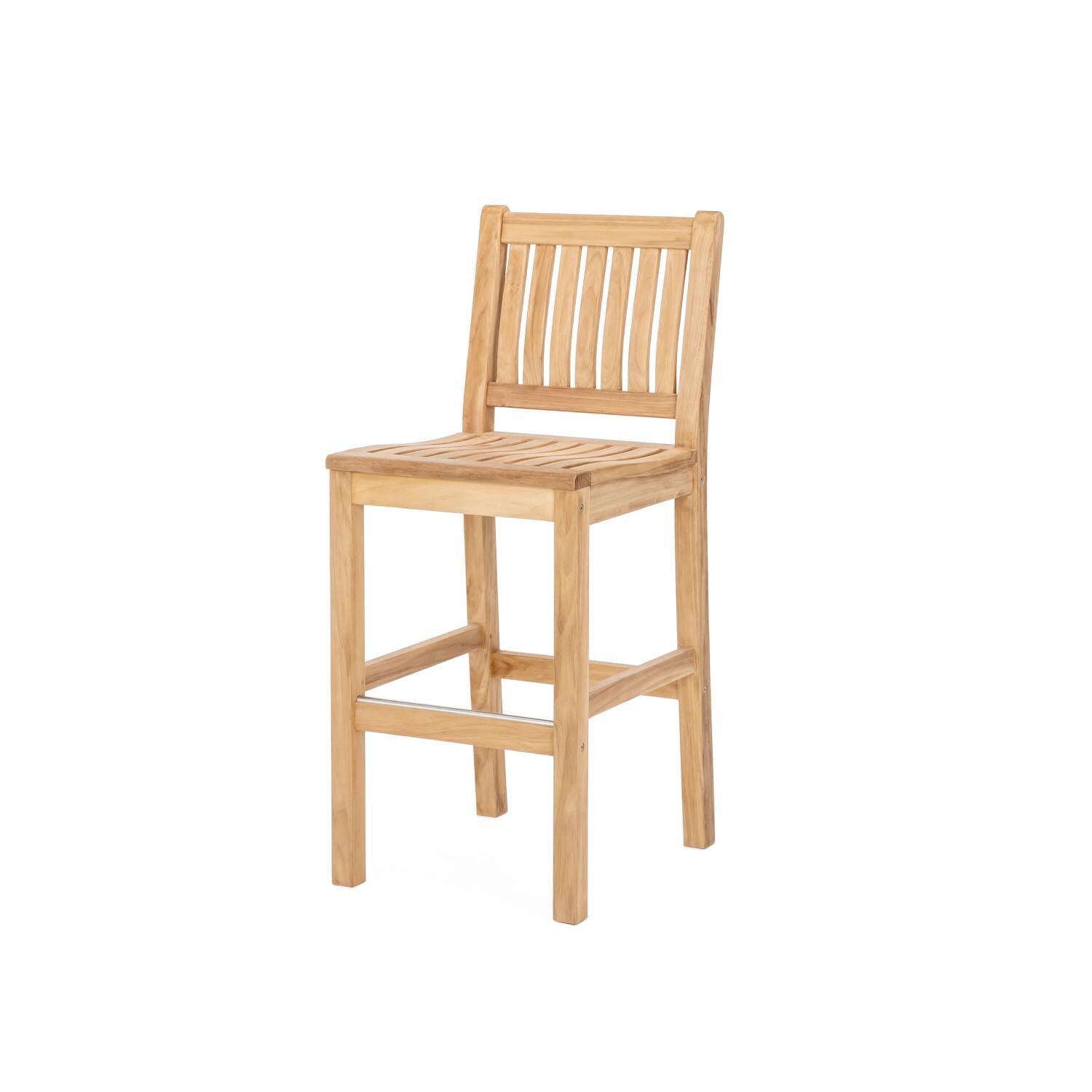 Teak + Table Cayman Bar Chair - Side - White Background thumbnail