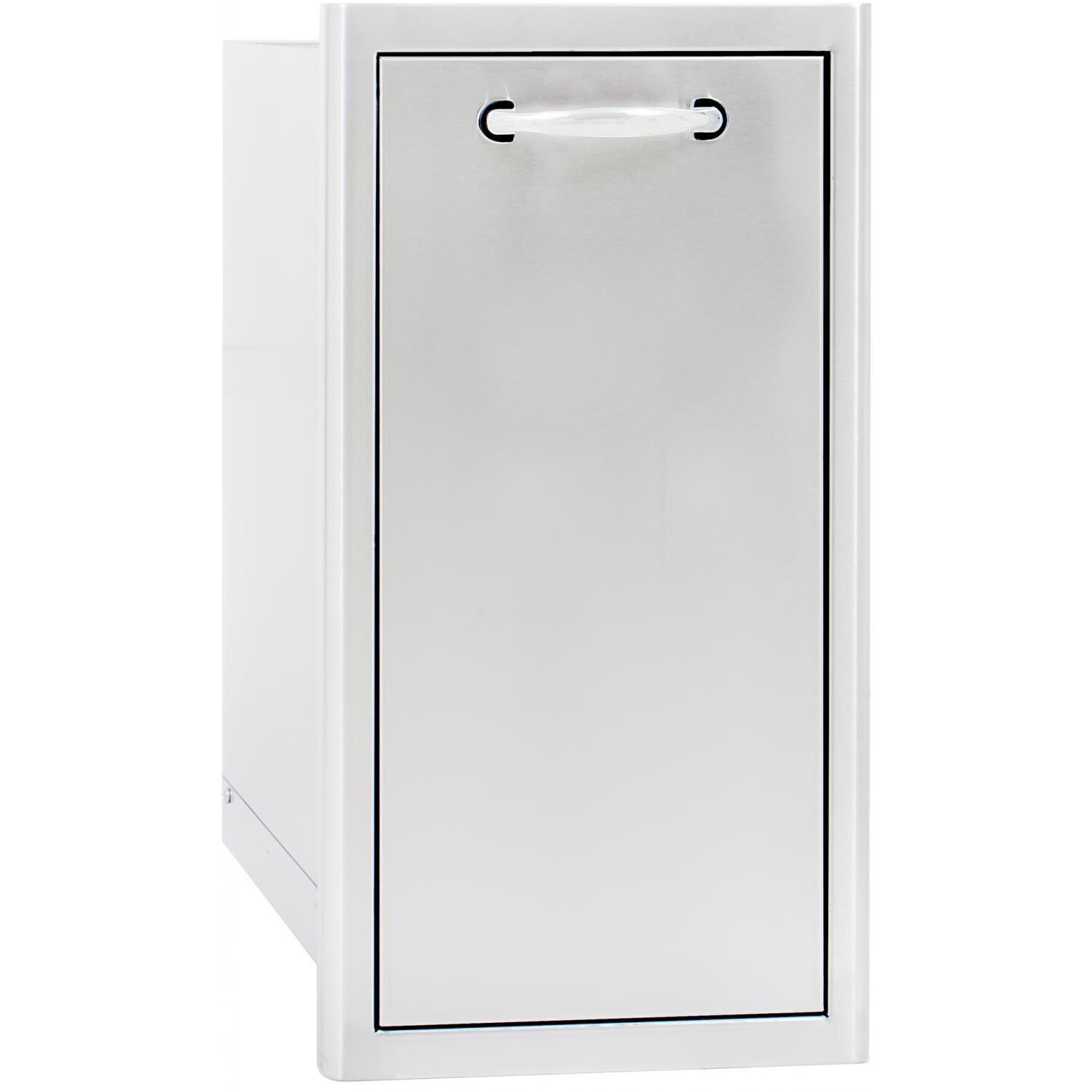 Blaze 13-Inch Narrow Roll-Out Stainless Steel Trash Bin - BLZ-TRNW-DRW2