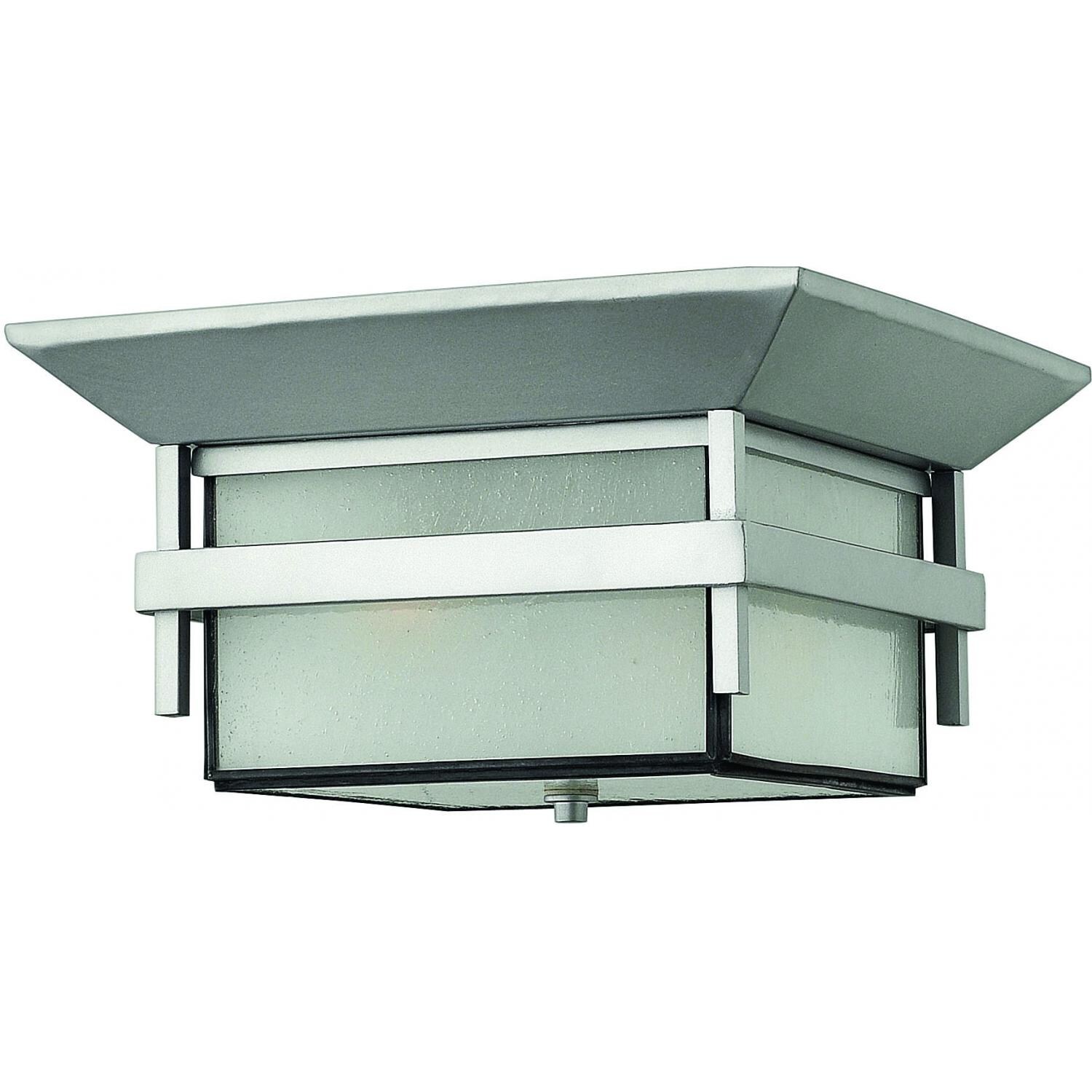 Hinkley Lighting Harbor 2573TT 60W Two Light Outdoor Flush Mount Ceiling Fixture - Titanium thumbnail