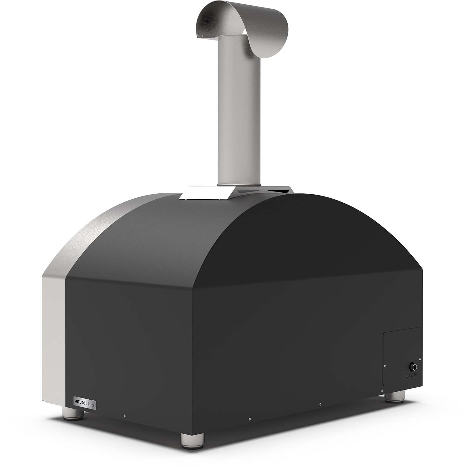 Alfa Futuro 2 Pizze Natural Gas Pizza Oven - Wrinkle Black - FXFT