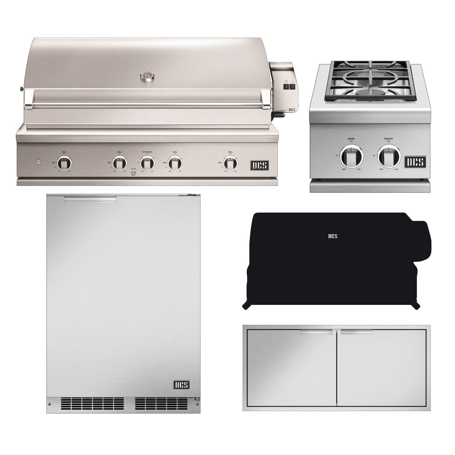 DCS Series 9 5-Piece 48-Inch Propane Gas Outdoor Kitchen Package - BE1-48RC-L-5PC
