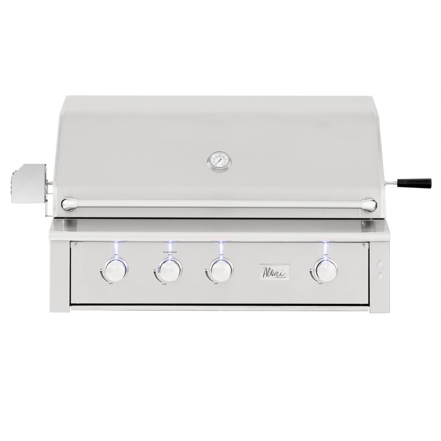 Summerset Alturi 42-Inch 3-Burner Built-In Natural Gas Grill With Red Brass Burners & Rotisserie - ALT42R-NG
