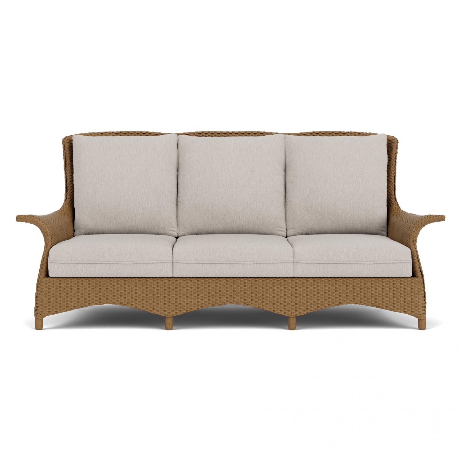 Mandalay Lloyd Loom Sofa in Hickory/Remy Cloud by Lloyd Flanders