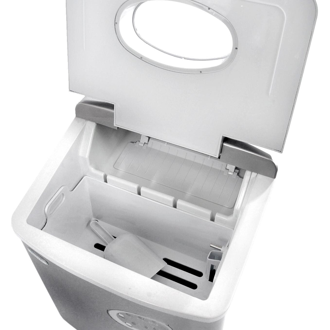 NewAir 28 Lb. Portable Ice Maker Silver AI100S BBQGuys