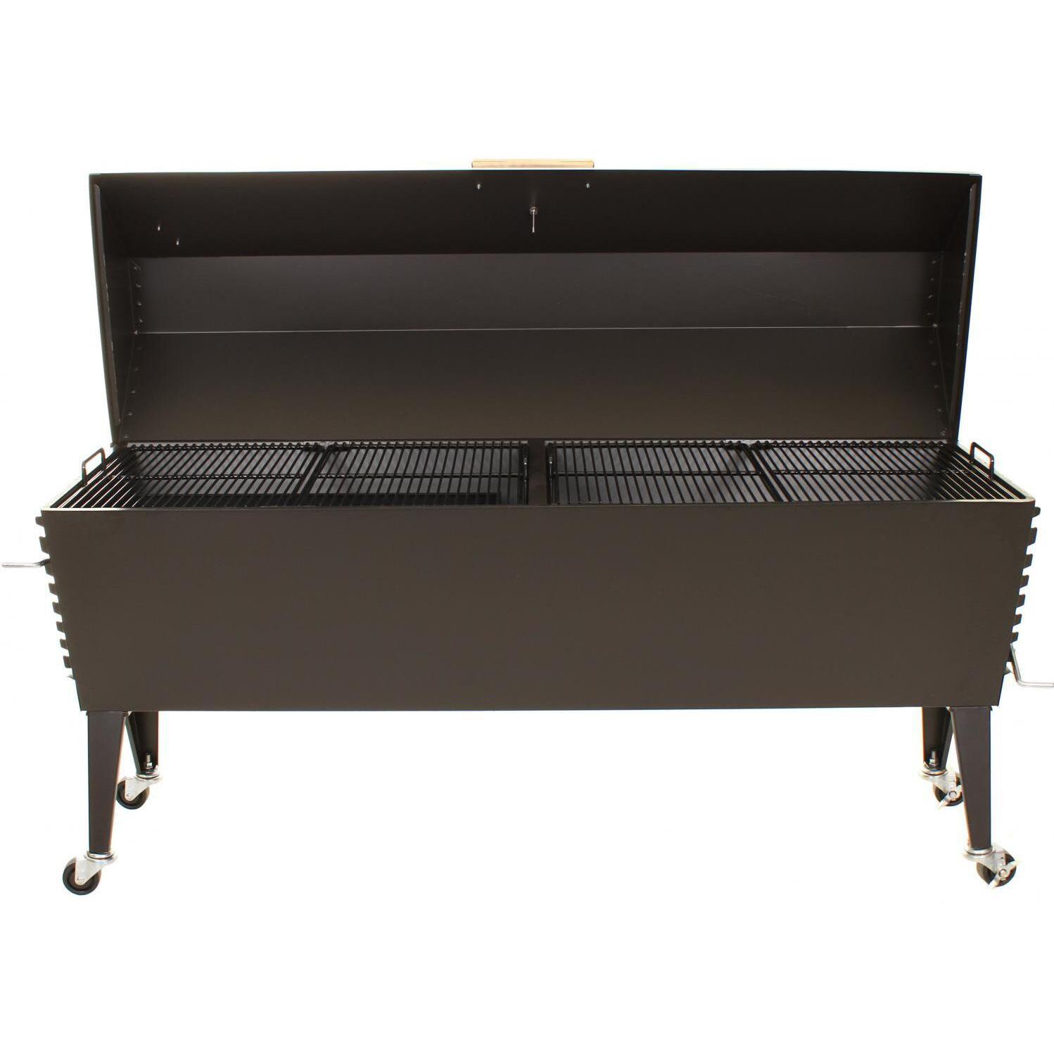 Cajun Grill Stretch BBQ Charcoal Grill - Open View thumbnail