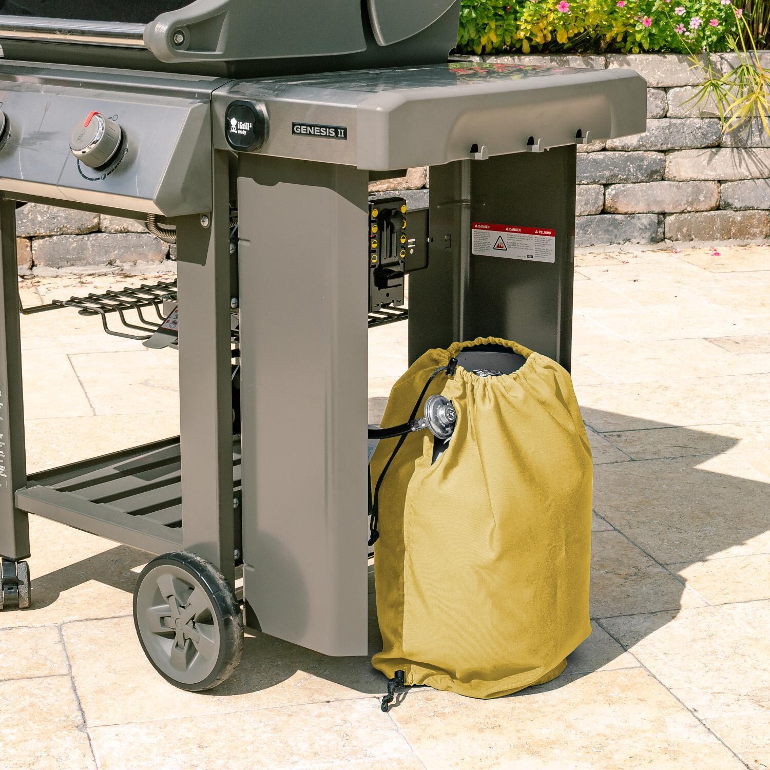 Signature Series Propane Tank Cover by BBQGuys - Lifestyle thumbnail