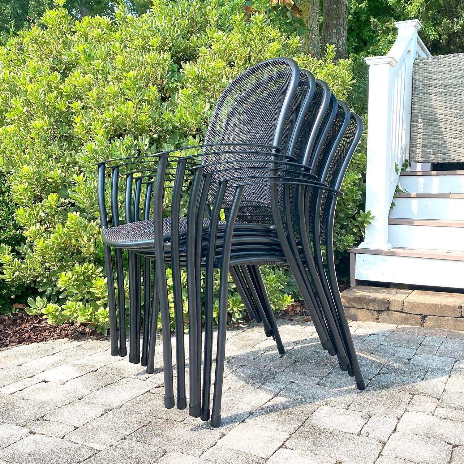 Caredo 7 Pc Steel Dining Set By KETTLER - Dining Chair - Stacked - Detail thumbnail