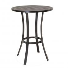 La Jolla 32 Inch Round Aluminum Patio Bar Table By Sunset West image