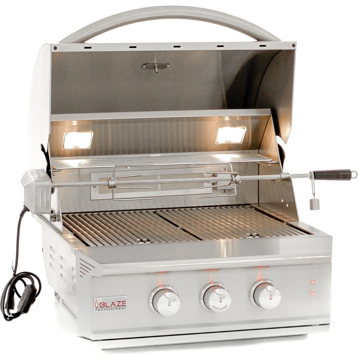 Blaze Professional 27 Inch 2 Burner Built In Propane Gas Grill With Rear Infrared Burner Blz 2pro Lp Bbqguys