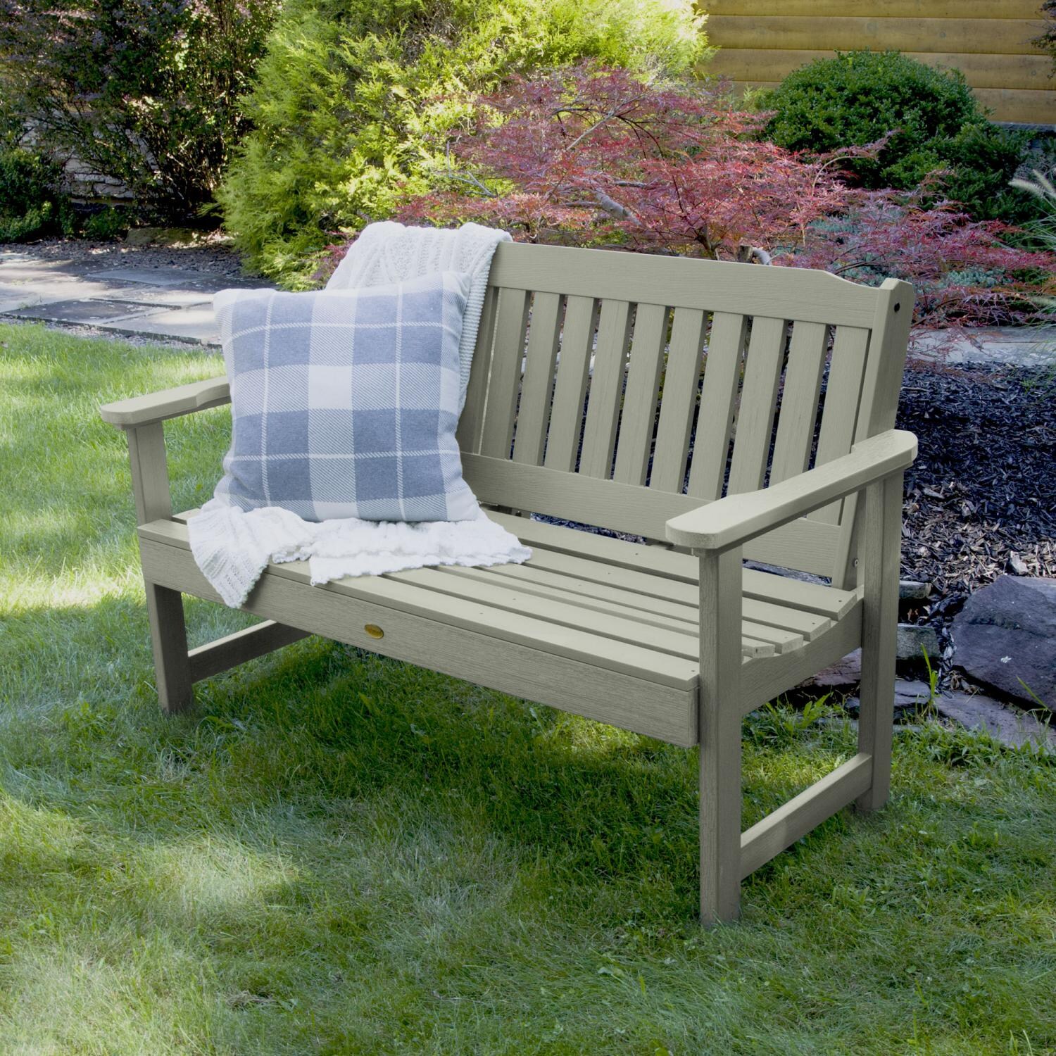 Lakeview 4-Foot Hart Lane Garden Bench - Eucalyptus thumbnail