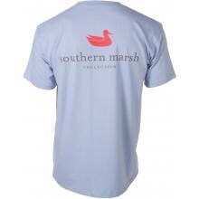 Southern Marsh Authentic Short Sleeve Pocket T-Shirt Large - Light Blue
