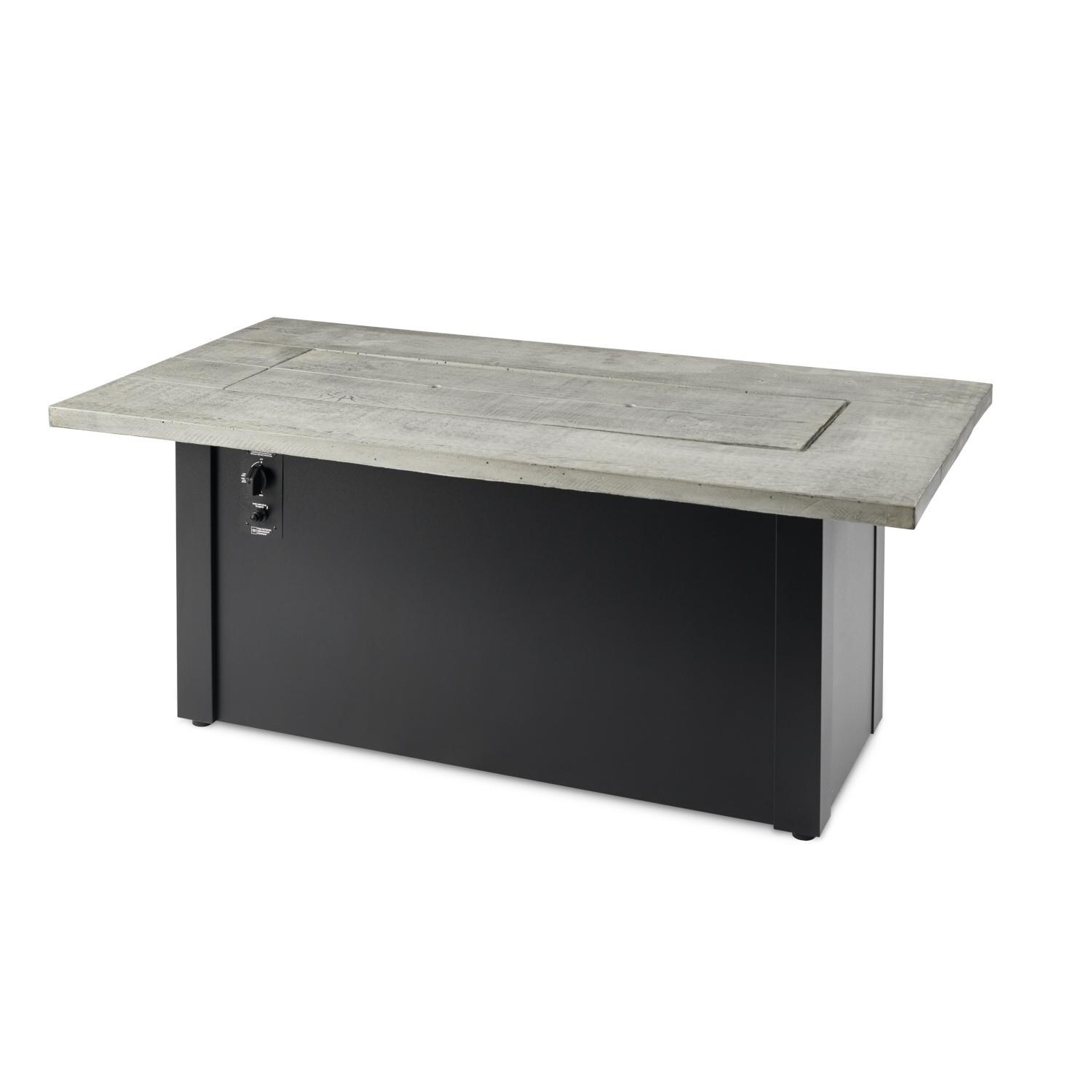 The Outdoor GreatRoom Company CR-1242-B-K-NG Cedar Ridge 61-Inch Rectangular Natural Gas Fire Table w/ 42-Inch Crystal Fire Plus Burner - Cover thumbnail