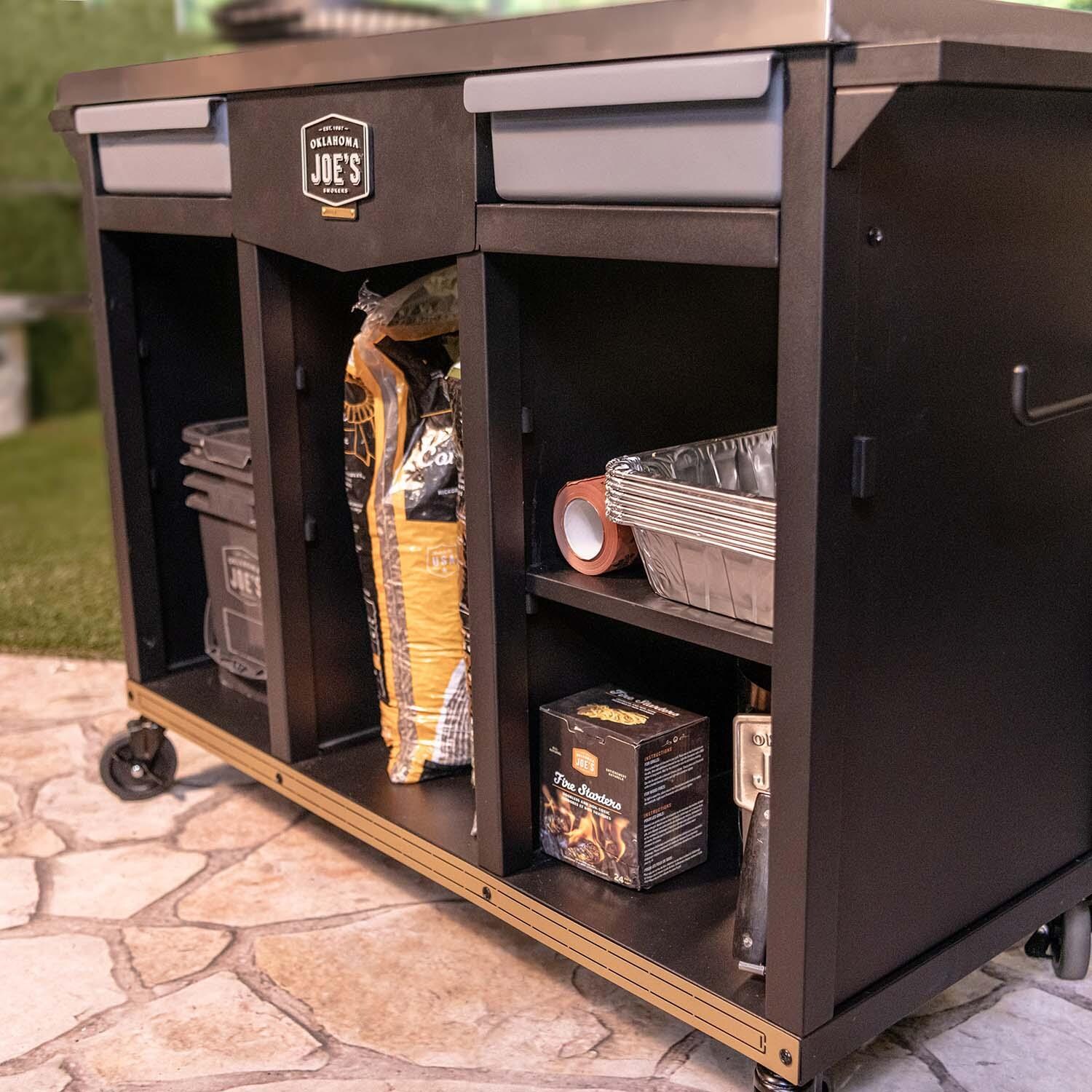 Oklahoma Joe's 23252169 Workstation DLX Prep & Storage Cart - Lifestyle thumbnail