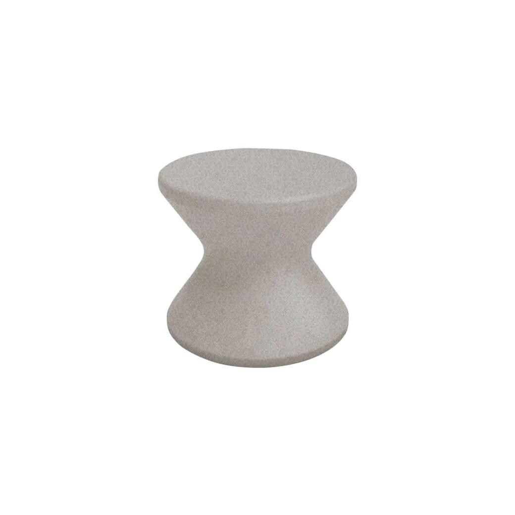 Signature 18 Inch Round Polyresin End Table in Sandstone by Ledge Lounger