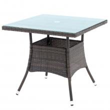 Gentilly 32 Inch Square Wicker Patio Dining Table By Lakeview Outdoor Designs image