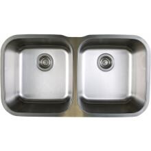 Blanco Stellar 33 X 18 18-Gauge Equal Double Bowl Stainless Steel Undermount Sink - 441020
