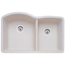 Blanco Diamond 32 X 20 Silgranit II 1-3/4 Double Bowl Undermount Sink - Biscuit - 440181 image