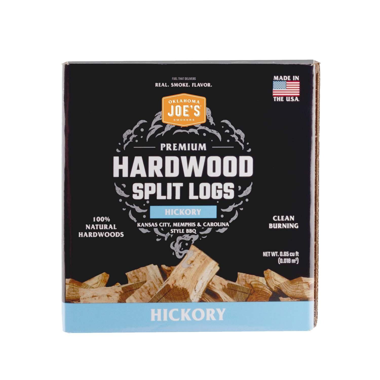 Oklahoma Joe's Natural Hickory Wood Splits - 0.65 Cu. Ft.