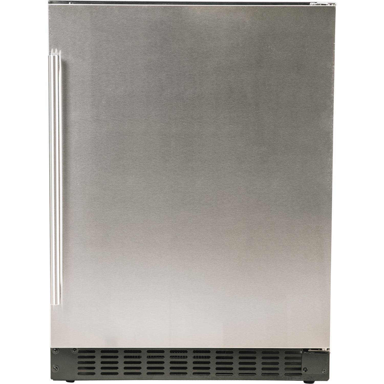 Azure 24-Inch 5.1 Cu. Ft. Compact Refrigerator - Stainless Steel - Front View W/ Door Closed thumbnail