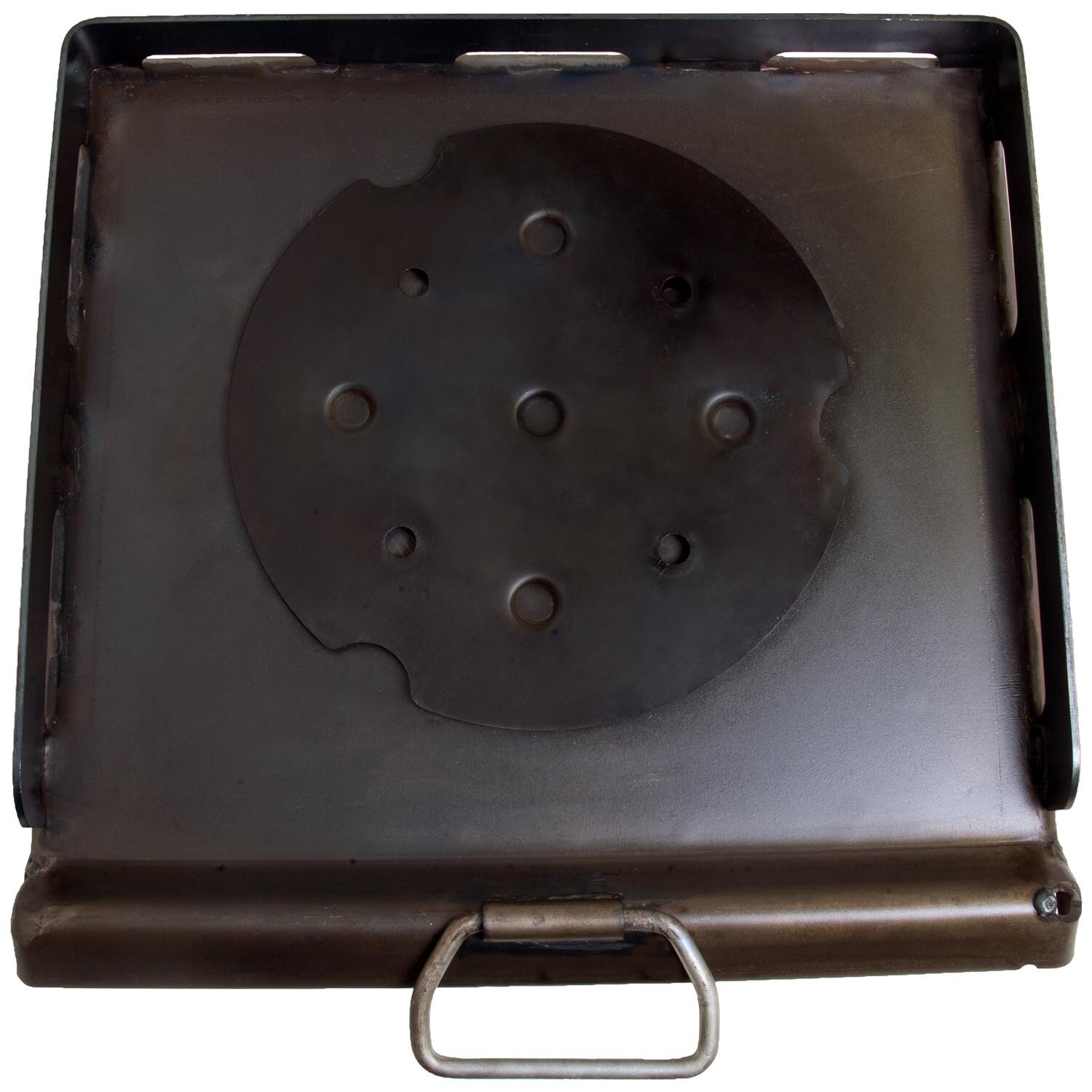 Camp Chef SG30 14-Inch Professional Flat Top Cast Iron Griddle For 14-Inch Stoves - Underside Detail thumbnail