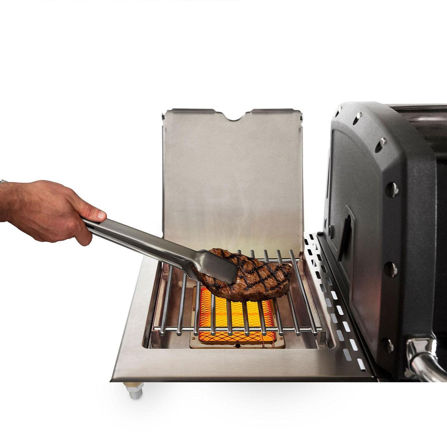 Broil King 18677 Natural Gas Infrared Side Burner Kit - Grilling W/ Side Burner - White Background thumbnail