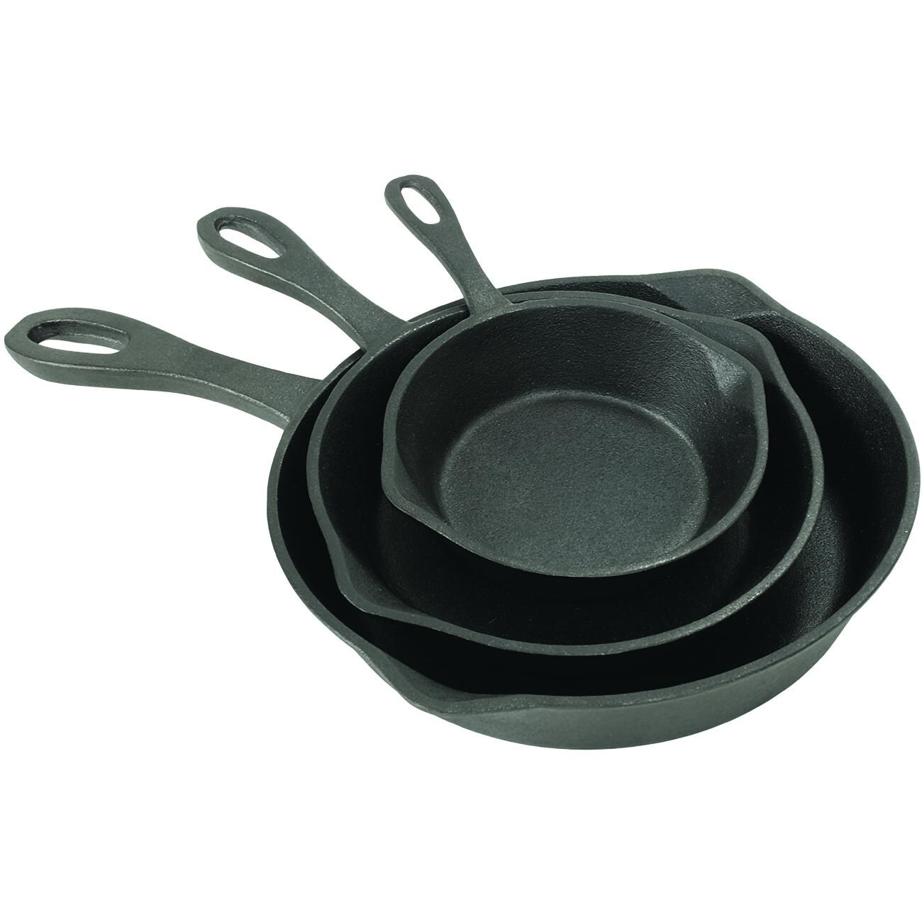 Bayou Classic 7403 3-Piece Cast Iron Skillet Set thumbnail