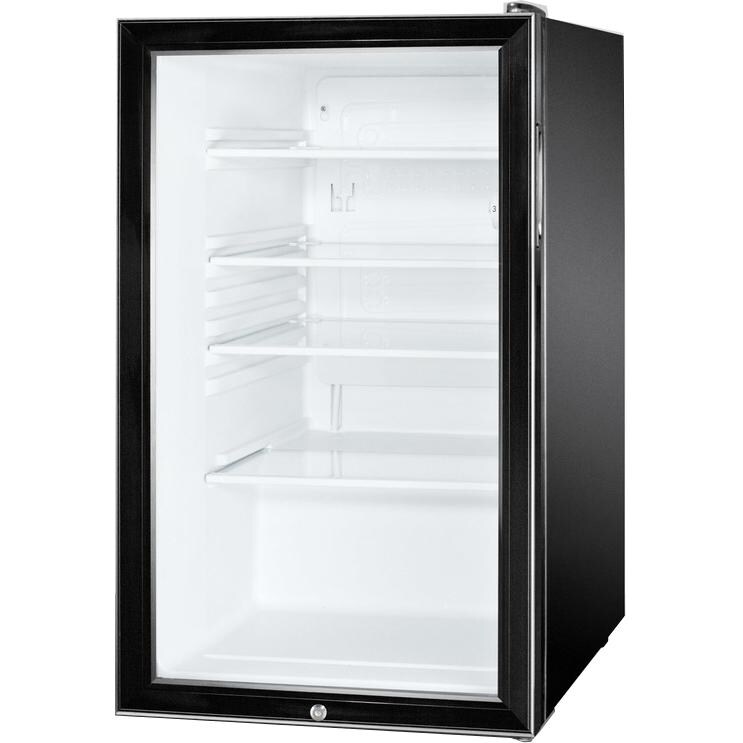 Summit Commercial 24-Inch 4.1 Cu. Ft. Freestanding Compact Refrigerator - Black - SCR500BL7