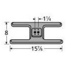Cast Iron H Twin, Centered, 1.25 Inch Offset Burner Head 20502 image