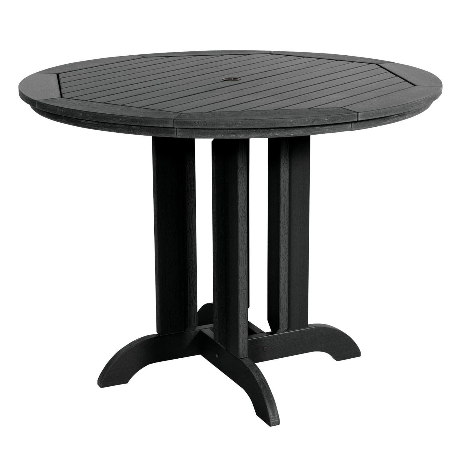 Lakeview Elm Pointe 5 Piece Round Counter Height Dining Set - Black - Table - White Background thumbnail