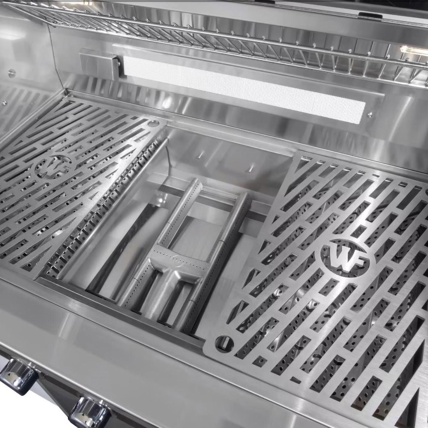 Wildfire WF-PRO30G-RH-NG 30 Inch Grill Outdoor Kitchen Package w/Double Side Burner - Burner and Grates - Lifestyle thumbnail