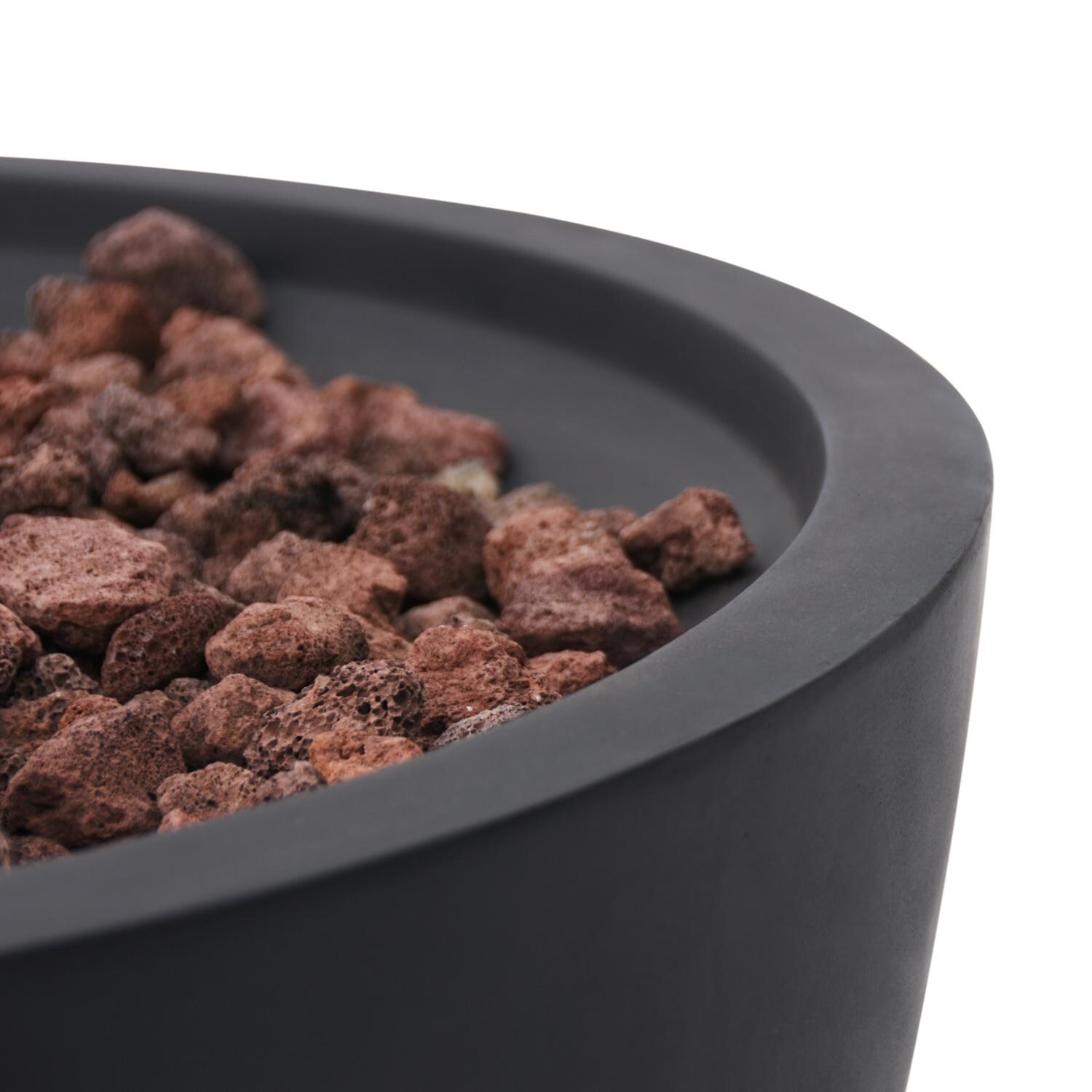 Elementi OFG119-NG Modeno Jefferson 26-Inch Natural Gas Fire Bowl - Bowl Close-Up thumbnail