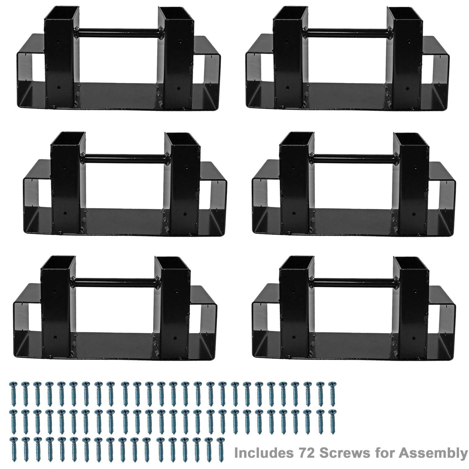Ultimate Patio SC-QX-SLRB-3PK Adjustable Steel Log Rack Brackets - Set of 3 thumbnail
