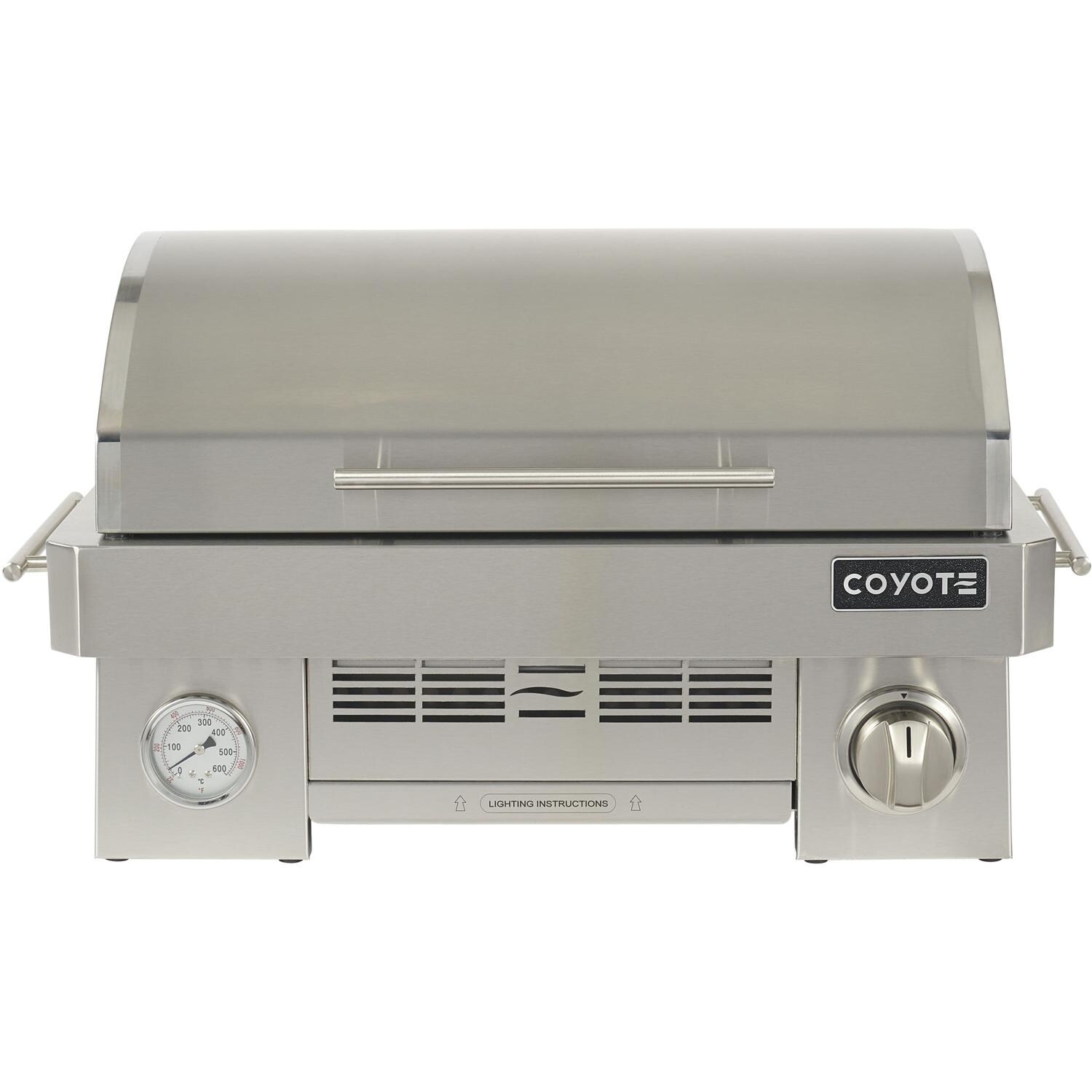 Coyote C1PORTlPBO Portable Gas Grill w/ Bo Jackson Signature Grates - Grill Front thumbnail