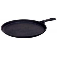 Lodge 10.5-Inch Seasoned Cast Iron Round Griddle With Handle - L9OG3 image
