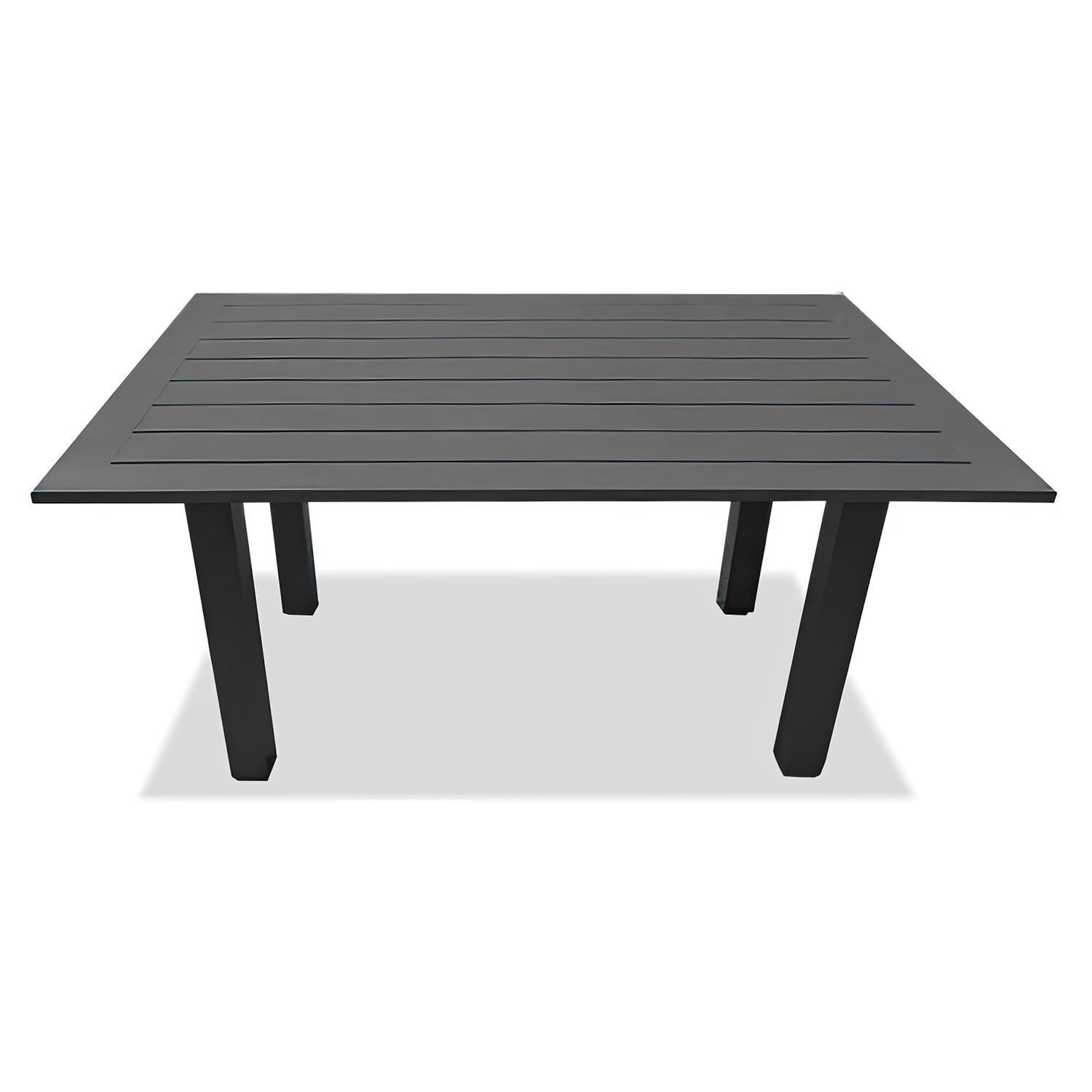 Misty Cove 3 Piece Seating Set in Slate w/Chat Table & Spectrum Peacock Cushions by Lakeview - Chat Table - White Background thumbnail