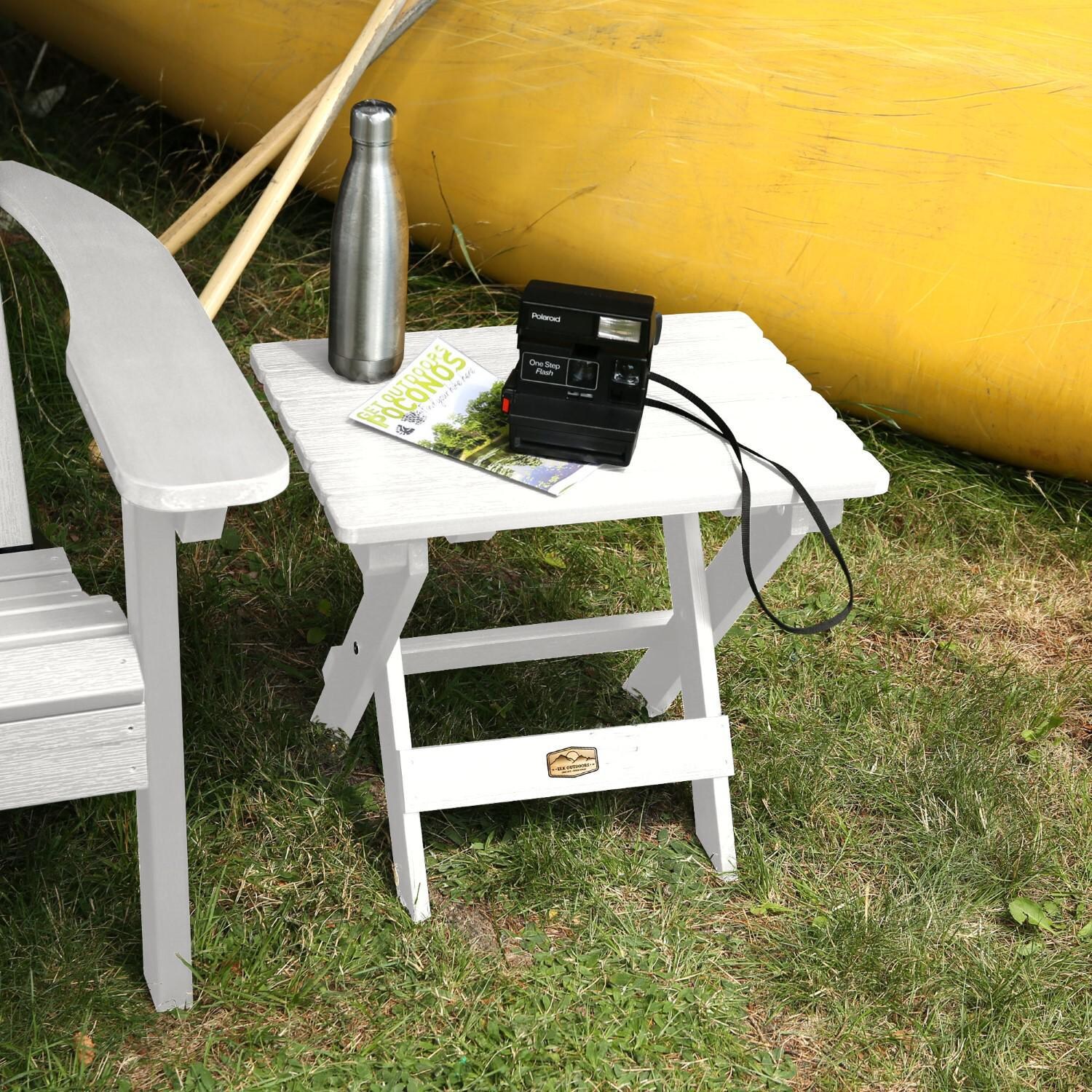 Lakeview The Charmville Folding Side Table - White thumbnail