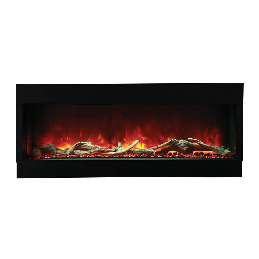 Amantii 60-TRU-VIEW-XL Tru View 60-Inch Smart Built -In Three Sided Electric Fireplace - Logs thumbnail