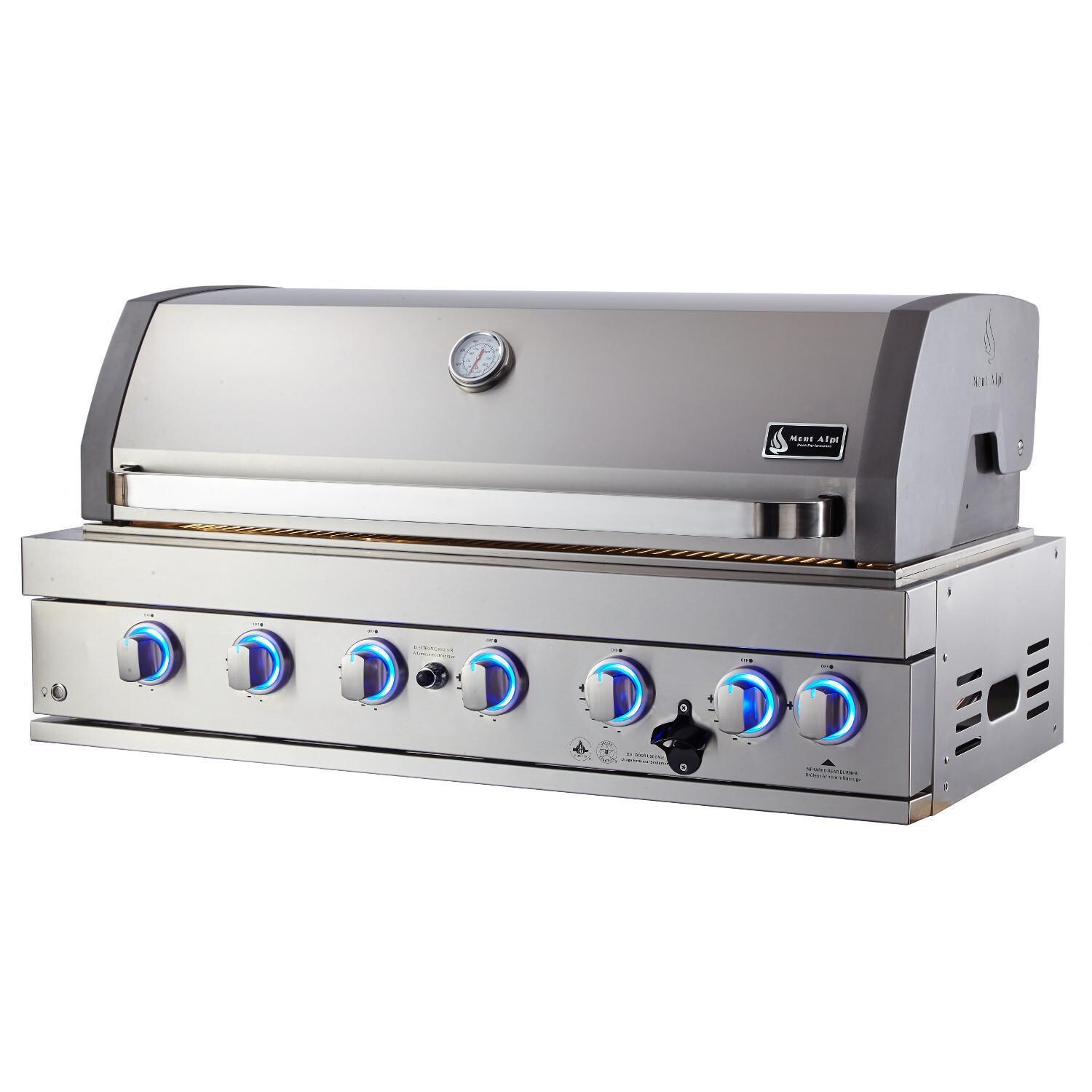Mont Alpi - MABi805 - 44-Inch Built-In Gas Grill - Angled Left - White Background thumbnail
